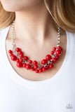 Paparazzi Walk this Broadway Red Necklace - The Jewelry Box Collection 