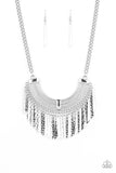 Paparazzi Impressively Incan - Silver Necklace - The Jewelry Box Collection 