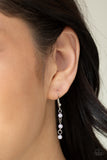 Paparazzi Fierce In Fringe - Silver Necklace and Matching Earrings