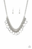 Paparazzi Ring Leader Radiance - Silver Neckalce and Matching earrings