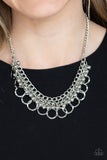 Paparazzi Ring Leader Radiance - Silver Neckalce and Matching earrings