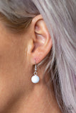 Paparazzi Wildland Wonderland - White - Silver Layered Chains - Necklace & Earrings