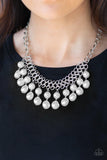 Paparazzi 5th Avenue Fleek White Pearl Necklace - The Jewelry Box Collection 