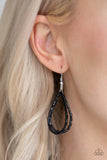 Paparazzi Knotted Knockout Black Seedbead Necklace - The Jewelry Box Collection 