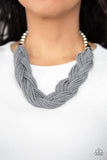 Paparazzi The Great Outback Silver Necklace - The Jewelry Box Collection 