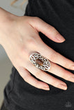 Paparazzi GLEAM Big - Brown Ring