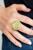 Paparazzi Bloomin Bloomer Yellow Flower Ring - The Jewelry Box Collection 