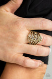 Paparazzi Meet In The Middle - Brass Ring - The Jewelry Box Collection 