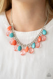 Paparazzi Just TEAR-rific - Multi Teardrops - Silver Chain Necklace and matching Earrings