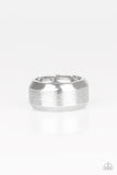 Paparazzi Checkmate - Silver - Men's Ring - 2019 Convention Exclusive