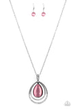 Paparazzi Glow and Tell Pink Necklace - The Jewelry Box Collection 