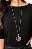 Paparazzi Glow and Tell Pink Necklace - The Jewelry Box Collection 