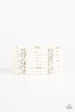 Paparazzi Get in Line White Bracelet