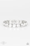 Paparazzi Sugar-Coated Sparkle - White Bracelets