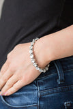 Paparazzi Sugar-Coated Sparkle - White Bracelets