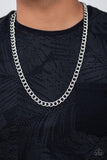 Paparazzi Full Court - Silver Necklace - The Jewelry Box Collection 