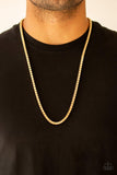 Paparazzi Boxed In - Gold Necklace - The Jewelry Box Collection 