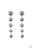 Paparazzi Drippin In Starlight - Silver - Faceted Hematite Gems - Post Earrings