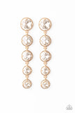 Paparazzi Drippin In Starlight - Gold Earrings