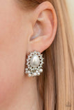 Paparazzi Castle Cameo - White Pearl Post Earrings - The Jewelry Box Collection 