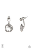 Paparazzi Celebrity Cache - White Post Earring - The Jewelry Box Collection 