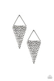 Paparazzi Have A Bite - Silver Earring - The Jewelry Box Collection 