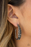 Paparazzi A GLITZY Conscience Silver Hoop Earring - The Jewelry Box Collection 