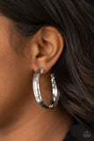 Paparazzi Hoop Wild Silver Earrings