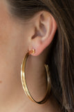 Paparazzi Wheelhouse - Gold Hoop Earring