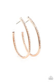 Paparazzi Globetrotting Glitter - Copper Hoop Earring - The Jewelry Box Collection 