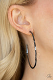 Paparazzi Loop de HOOP - Black Hoop Earring