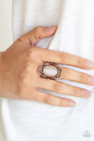 Paparazzi Fairytale Flair - Copper - Cat's Eye Stone - Filigree Ring