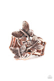 Paparazzi Ring Full Of Flutter - Copper