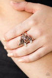 Paparazzi Ring Full Of Flutter - Copper