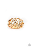 Paparazzi Haute Havana - Gold - Flowers Bloom - Ring