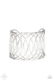 Paparazzi Dizzyingly Diva - Silver Cuff Bracelet -Fashion Fix Exclusive July 2019