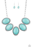 Paparazzi Prairie Goddess - Blue Turquoise Stone - Necklace - 2019 Convention Exclusive