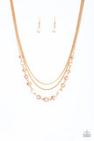 Paparazzi Tour de Demure - Gold Necklace - The Jewelry Box Collection 