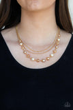Paparazzi Tour de Demure - Gold Necklace - The Jewelry Box Collection 