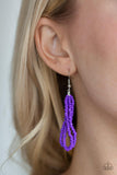Paparazzi Congo Colada Purple Seedbead Necklace - The Jewelry Box Collection 