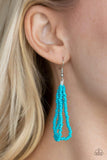 Paparazzi Congo Colada -Blue Seedbead Necklace - The Jewelry Box Collection 