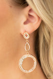 Paparazzi On The Glamour Scene Gold Earring