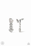 Paparazzi Heartthrob Twinkle - White Post Earring - The Jewelry Box Collection 