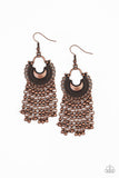 Paparazzi Catching Dreams - Copper Earrings