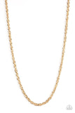 Paparazzi Lightweight Division - Gold Necklace - The Jewelry Box Collection 