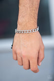 Paparazzi Sideline - Silver Urban Bracelet - The Jewelry Box Collection 