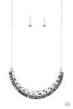 Paparazzi Impressive - Silver Necklace and Matching Earrings
