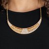 Paparazzi Stardust - Gold Necklace and matching earrings