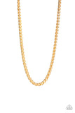 Paparazzi Big Talker - Gold Necklace