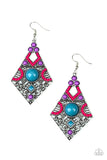 Paparazzi Malibu Meadows - Multi Earrings - The Jewelry Box Collection 